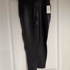 Spanx Black Faux Leather Leggings